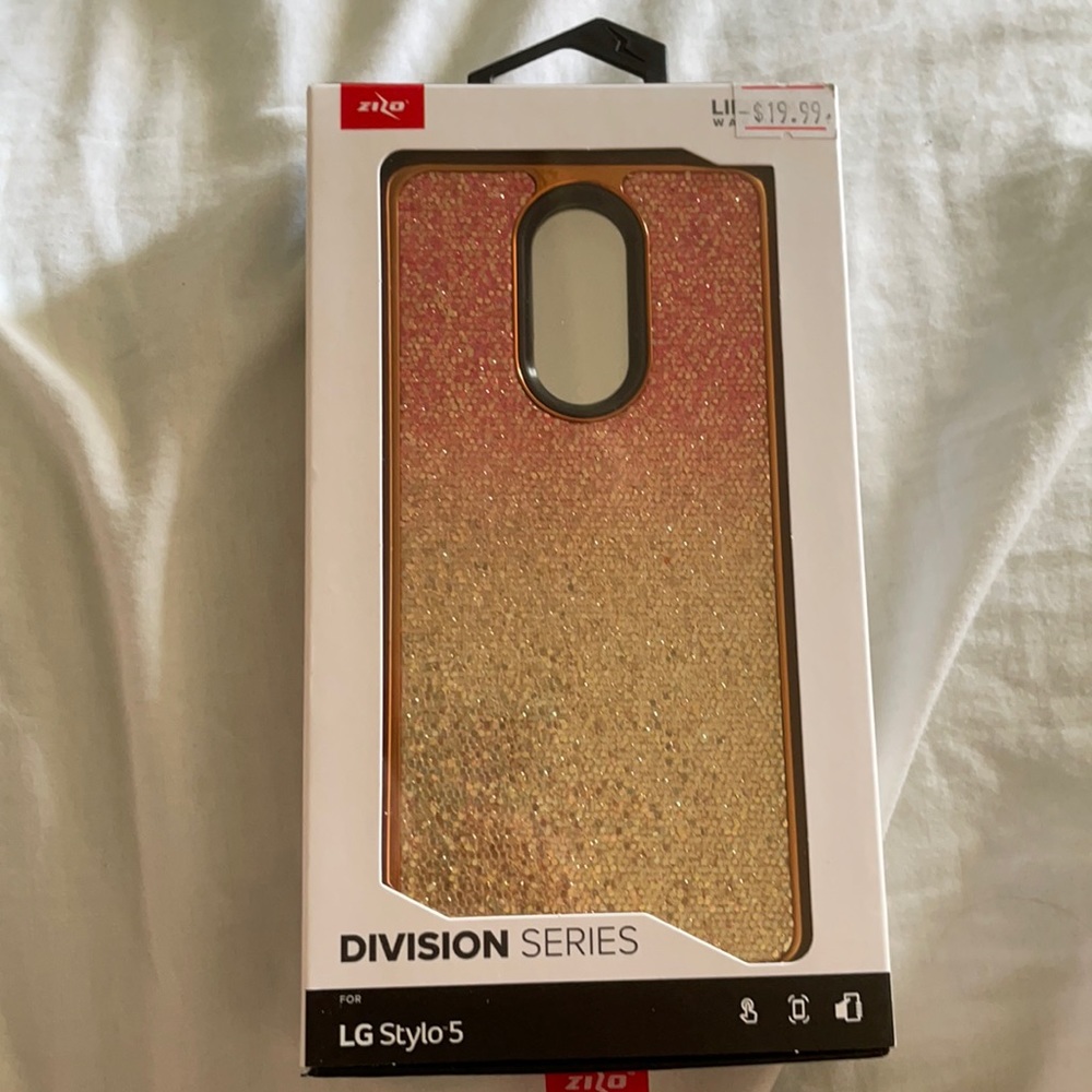 LG Stylo 5 zizo glitter phone case